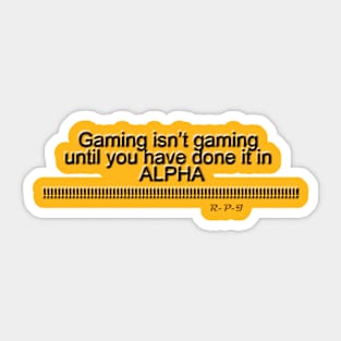 Gaming isn't gaming RPI Sticker